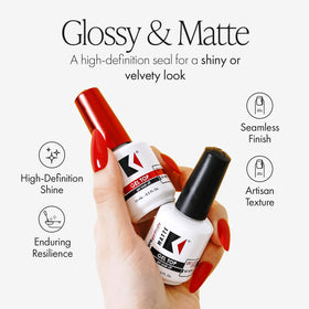 KUPA Gelfinity Glossy Top Coat 0.5 Fl Oz front view
