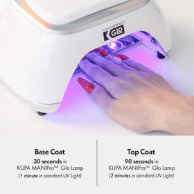 KUPA Gelfinity Glossy Top Coat finish on nails