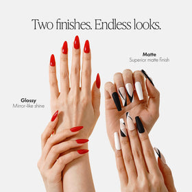 KUPA GelFinity Top Coat application on nails