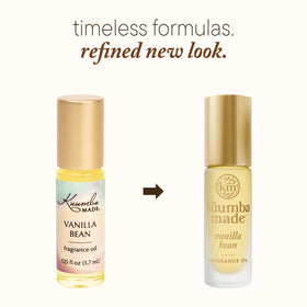 Kuumba Made Vanilla Bean Fragrance Oil Roll-On bottle side view