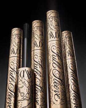 KVD Full Sleeve Mascara brush close-up showing filigree design