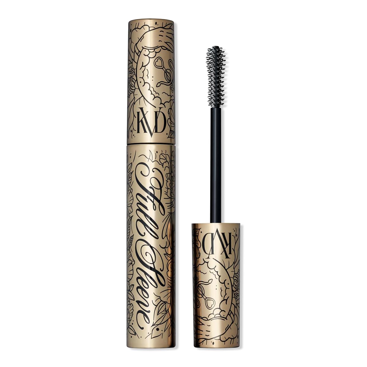KVD Full Sleeve Mascara front view with black packaging