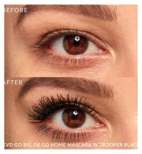 KVD Go Big or Go Home Vegan Mascara Trooper Black brush close-up