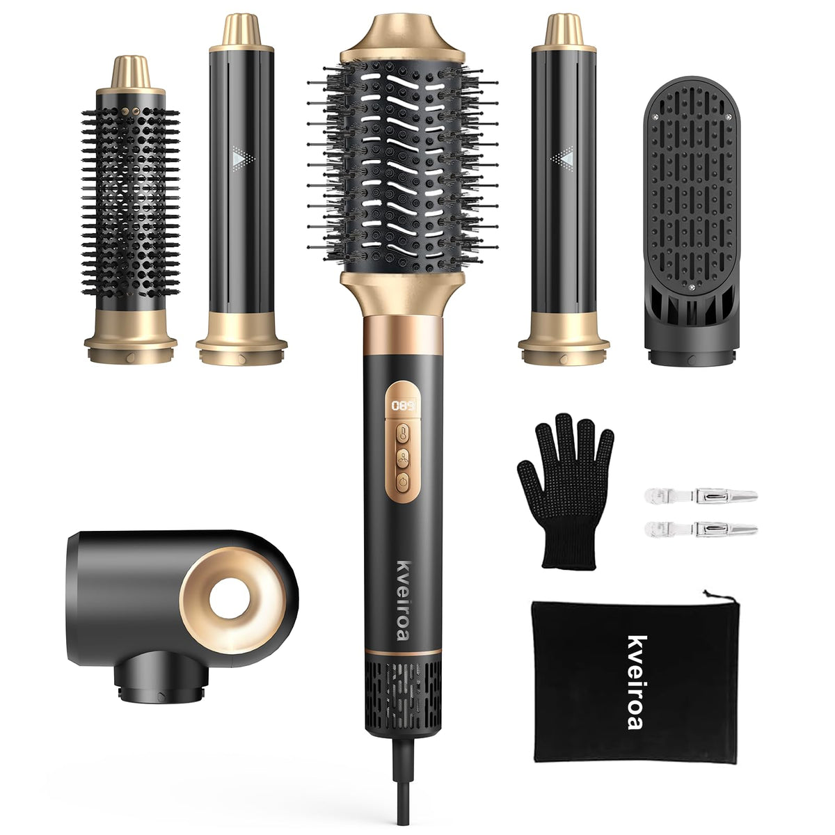 Kveiroa 6-in-1 Auto-Wrap Hot Air Styler front view