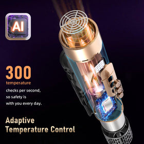 Kveiroa hot air styler attachments laid out
