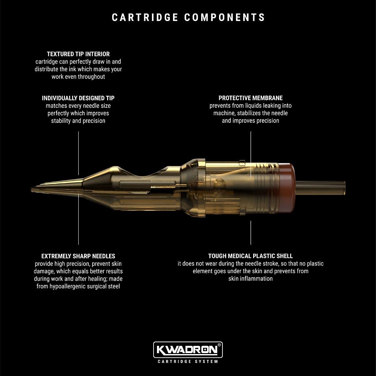 Kwadron Tattoo Needle Cartridge packaging side view