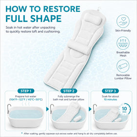 Kyxetuo Full Body Bathtub Pillow side view