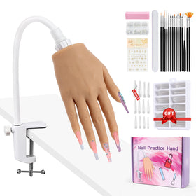 KZAOPZ Beginners Practice Hand for Acrylic Nails front view