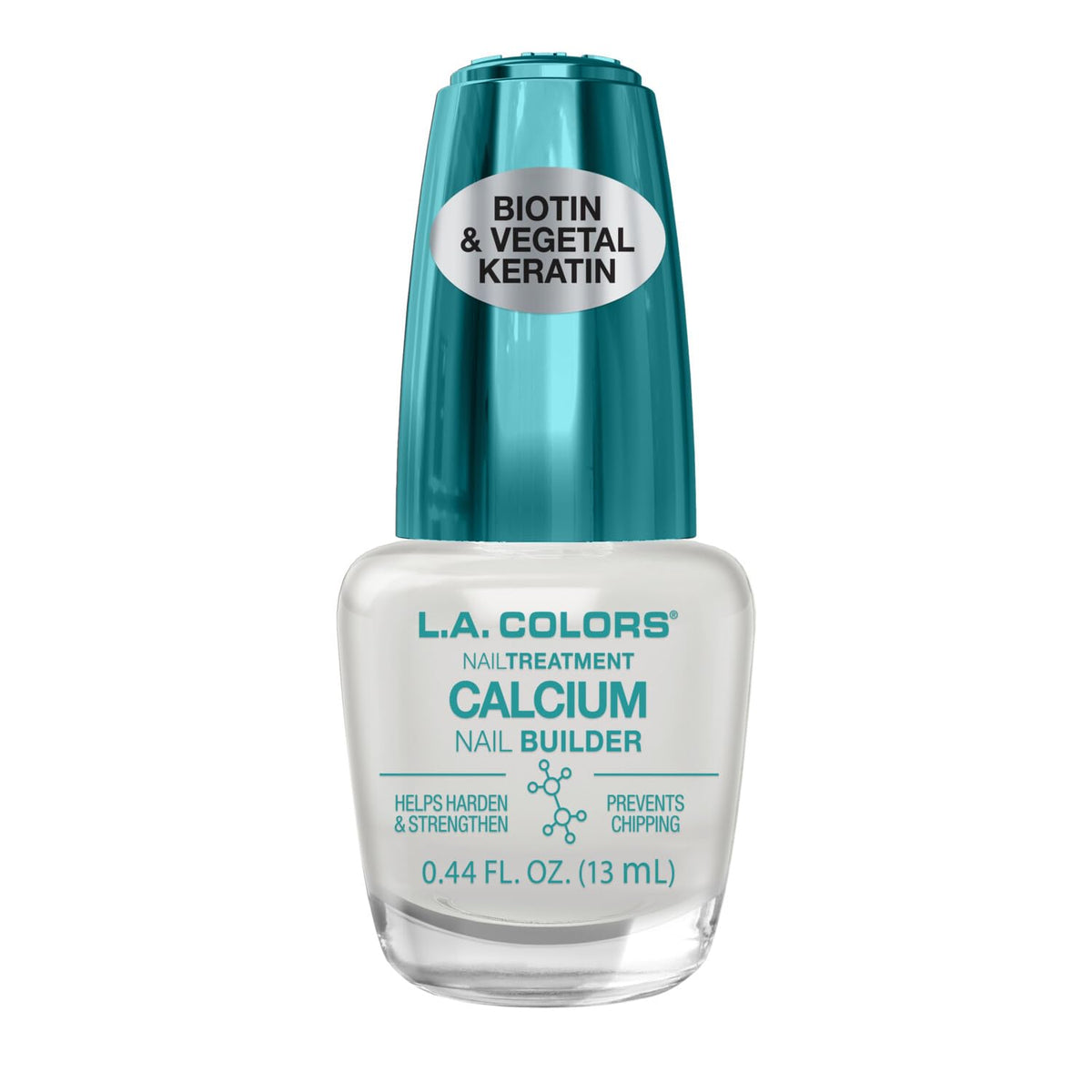 L.A. COLORS Calcium Nail Builder bottle with label details