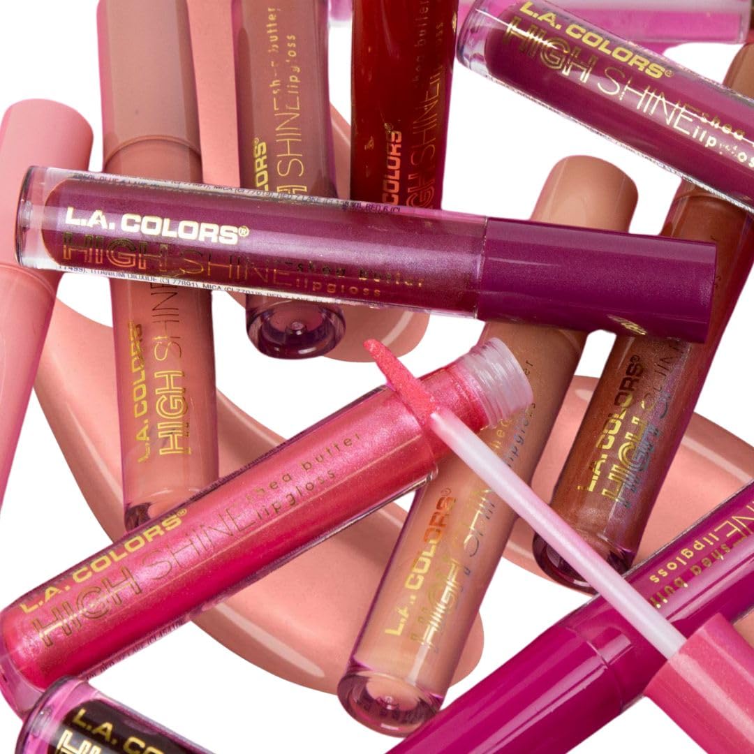 L.A. COLORS High Shine Lipgloss Catwalk on vanity