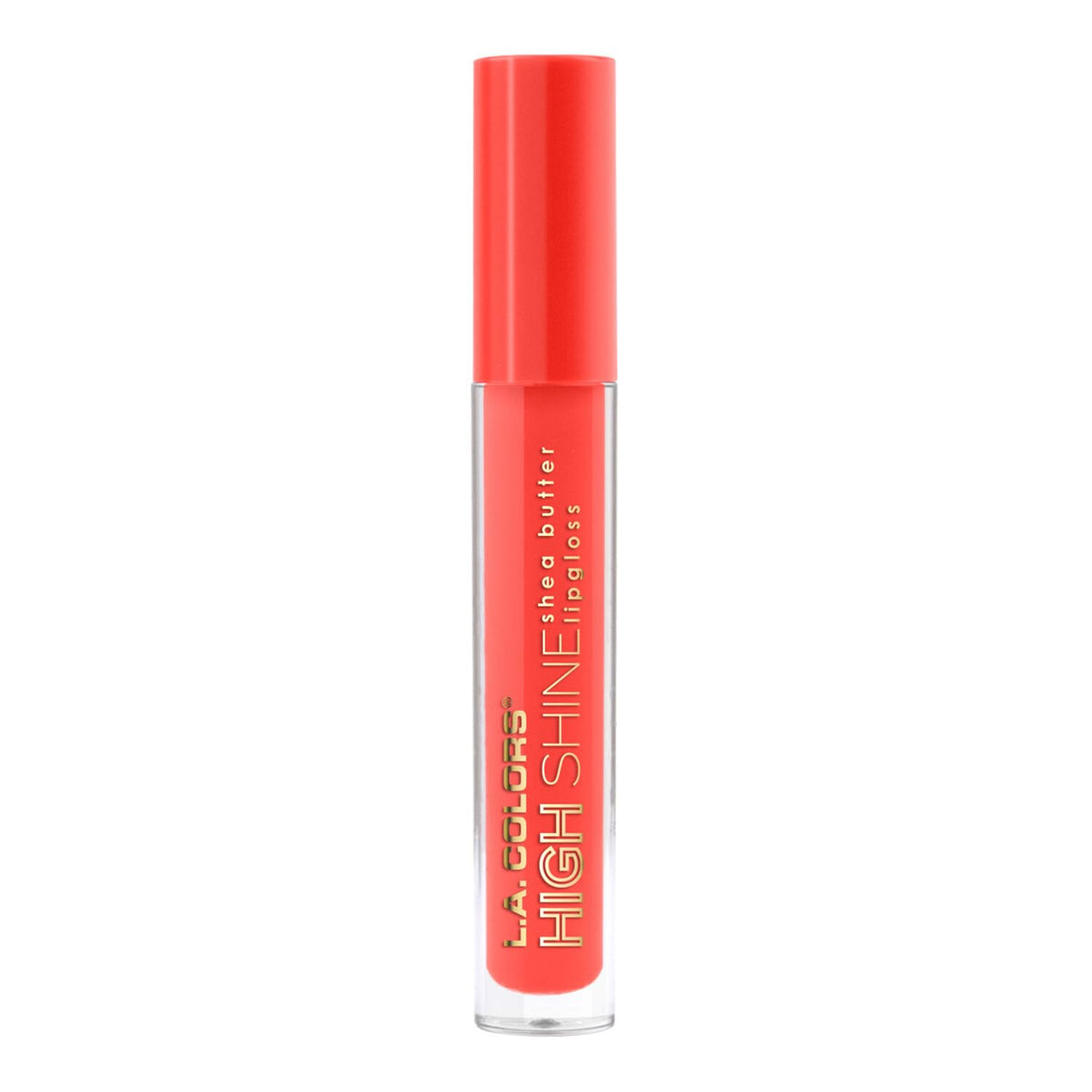 L.A. COLORS High Shine Lipgloss Catwalk swatch on lips
