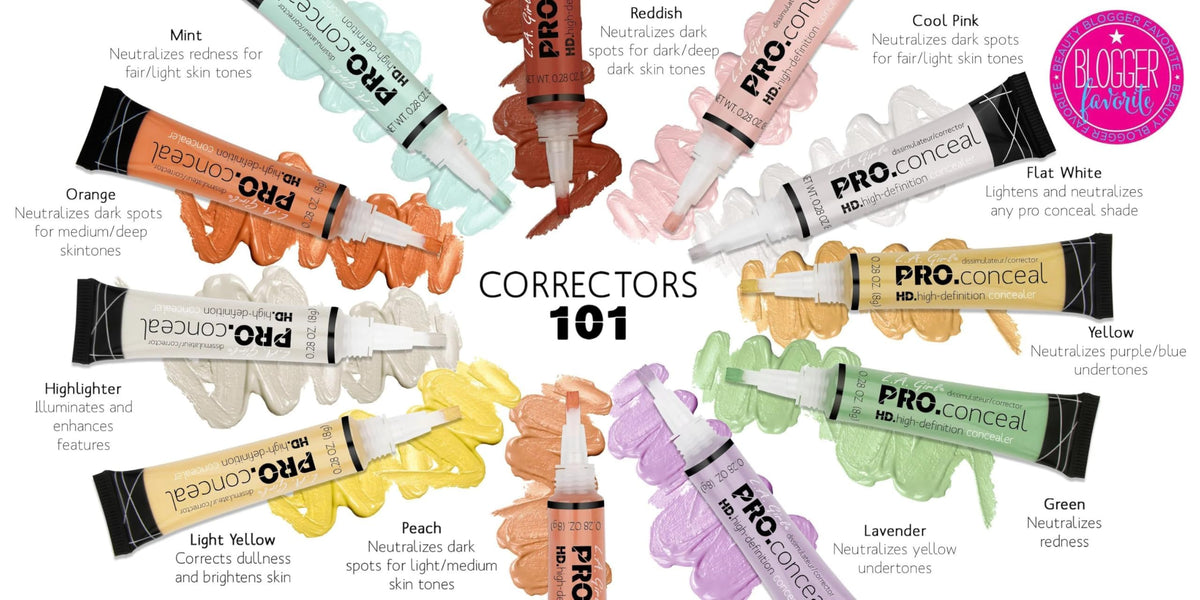 L.A. Girl HD Pro.Conceal Cool Pink Corrector 10g packaging side view