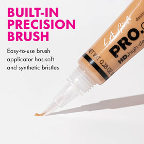 L.A. Girl HD Pro.Conceal Medium Bisque in use during makeup application