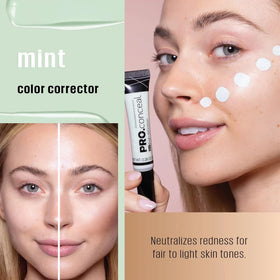 L.A. Girl Mint Corrector Concealer swatch on skin
