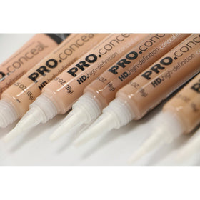 L.A. Girl PC Pro Conceal set packaging with all shades displayed