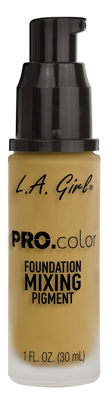 L.A. Girl PRO.color Foundation Mixing Pigment Yellow GLM712 on skin swatch