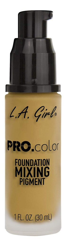 L.A. Girl PRO.color Foundation Mixing Pigment Yellow GLM712 on skin swatch
