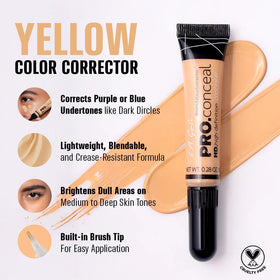 L.A. Girl Pro Conceal HD Concealer Yellow Corrector packaging