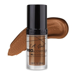 L.A. Girl Pro Coverage Liquid Foundation Coffee front view