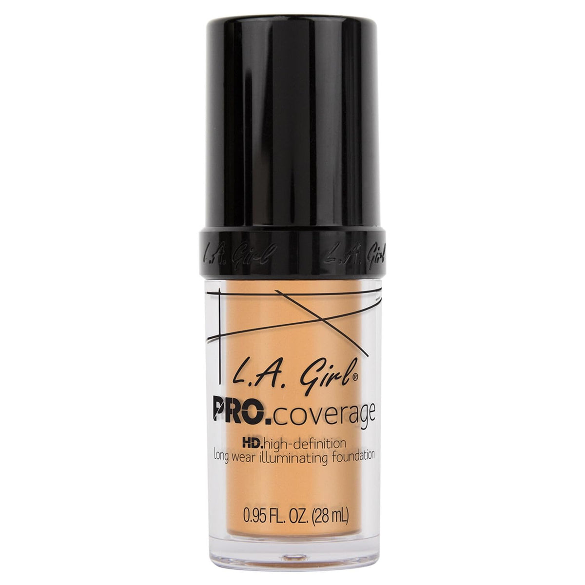 L.A. Girl Pro Coverage Liquid Foundation Natural swatch on skin