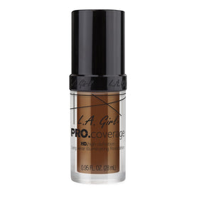 L.A. Girl Pro Coverage Liquid Foundation Rich Cocoa with cap off