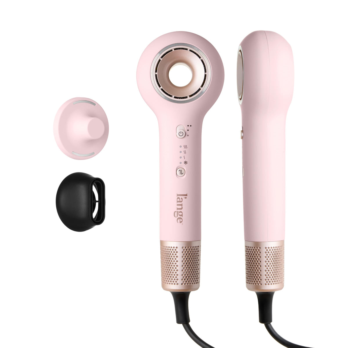 L'ANGE HAIR Axia HaloRing Ionic Hair Dryer in Blush front view