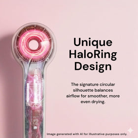 L'ANGE HAIR Axia HaloRing Ionic Hair Dryer with concentrator attachment