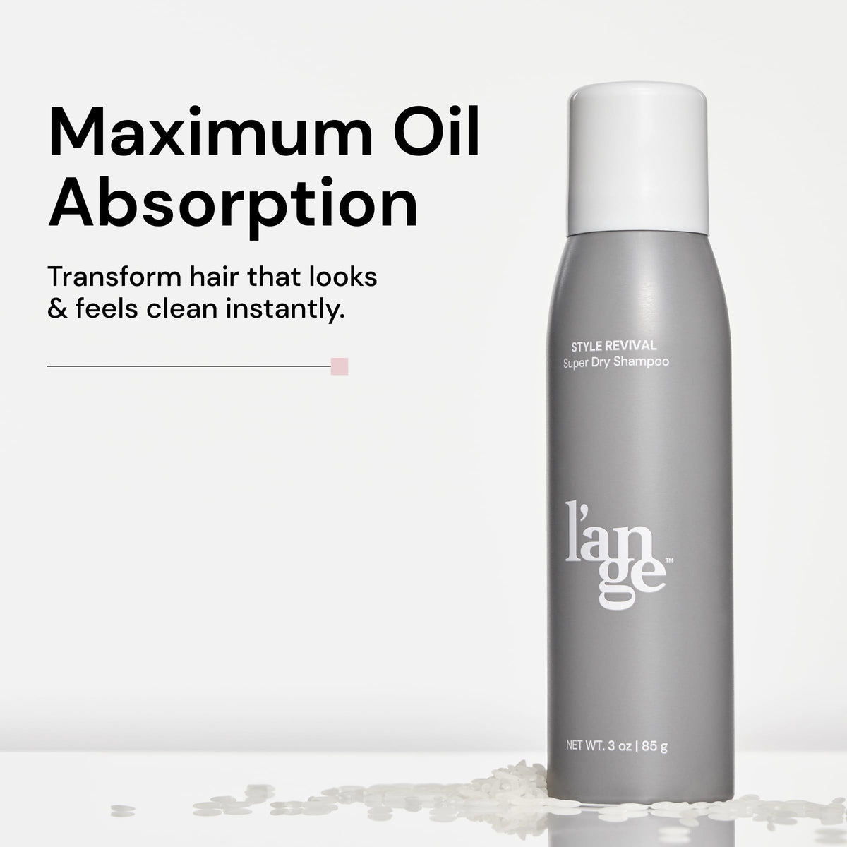 L'ANGE HAIR dry shampoo spray bottle side view