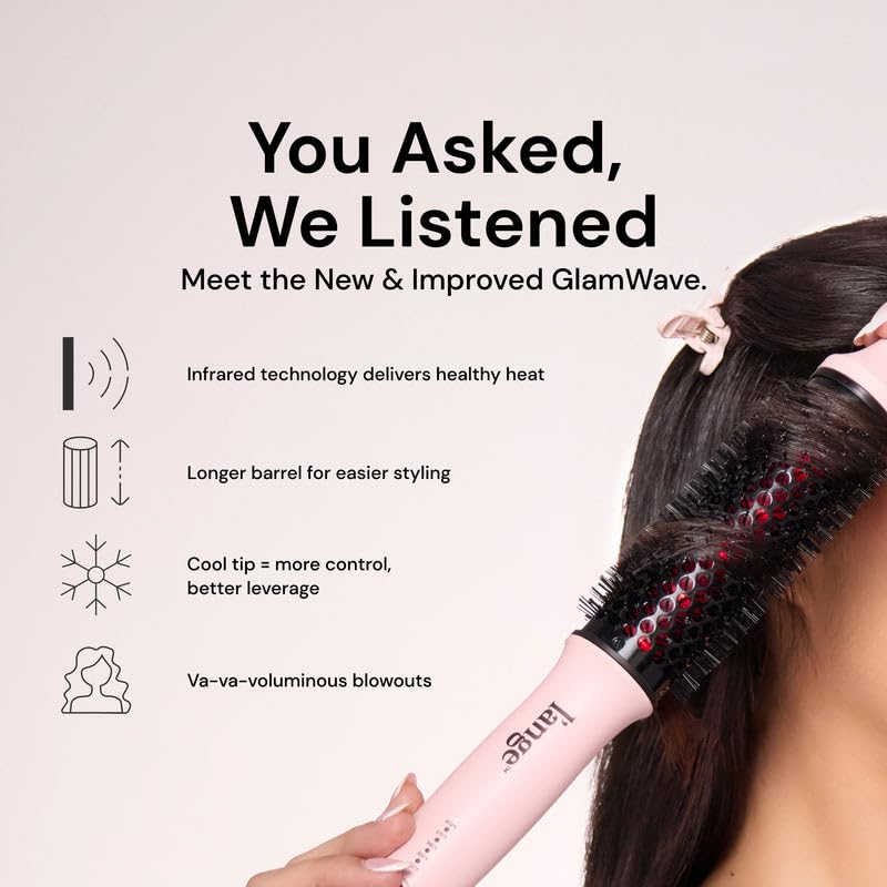 L'ANGE HAIR GlamWave brush with ergonomic handle