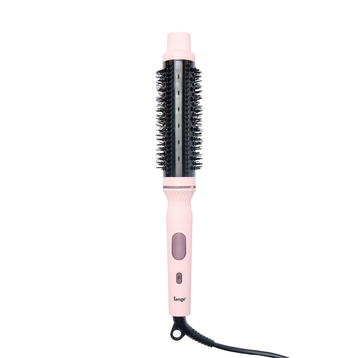 L'ANGE HAIR GlamWave Infrared Ionic Thermal Brush front view in blush