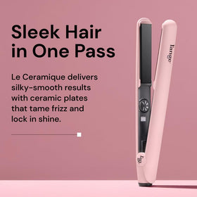 L'ANGE HAIR Le Ceramique Flat Iron with power button close-up