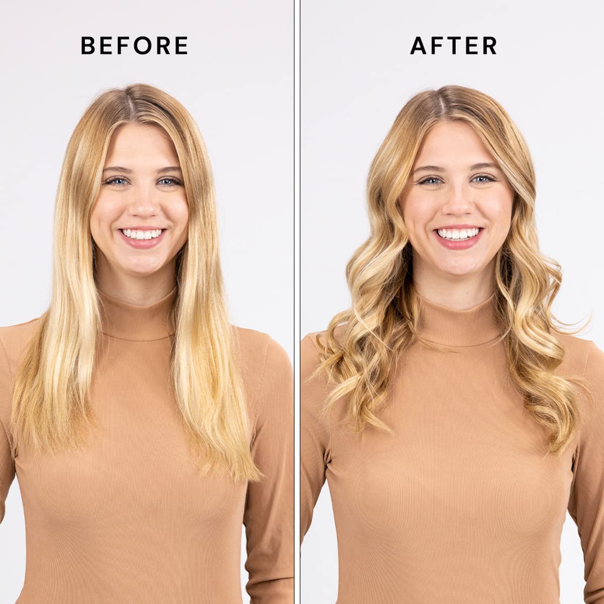 L'ANGE HAIR Le Curl 25 MM Titanium Curling Wand in use