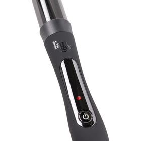 L'ANGE HAIR Le Curl 32 MM Titanium Curling Wand in use on hair