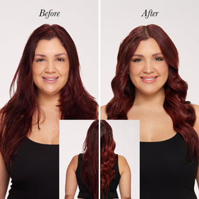 L'ANGE HAIR Le Pirouette curling iron demonstrating self-rotating feature