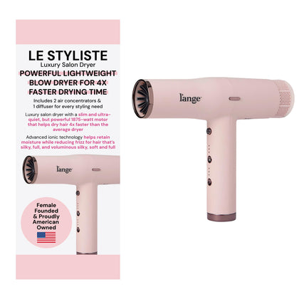 L'ANGE HAIR Le Styliste Hair Dryer front view with ergonomic design