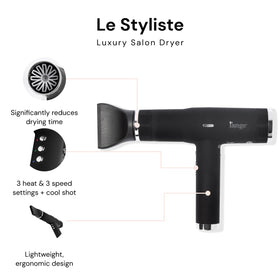 L'ANGE HAIR Le Styliste Hair Dryer with diffuser attachment