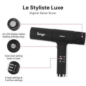 L'ANGE HAIR Le Styliste Luxe Digital Hair Dryer with magnetic diffuser