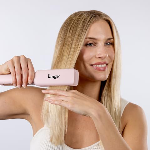 L'ANGE HAIR Le Titane Titanium Flat Iron 1.75" in use styling hair