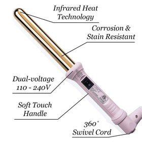 L'ANGE HAIR Ondulé 25MM Titanium Curling Wand packaging