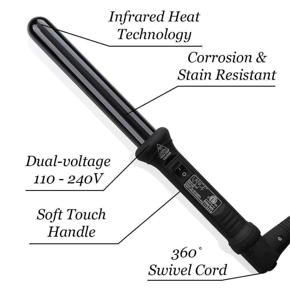 L'ANGE HAIR Ondulé Curling Wand with 360° swivel cord