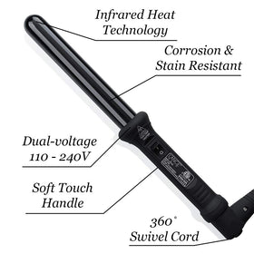 L'ANGE HAIR Ondulé Curling Wand with 360° swivel cord
