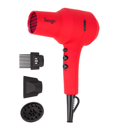 L'ANGE HAIR PowerStyle Turbo Ionic Hair Dryer front view in red