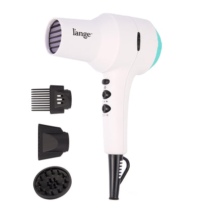 L'ANGE HAIR PowerStyle Turbo Ionic Hair Dryer front view in white