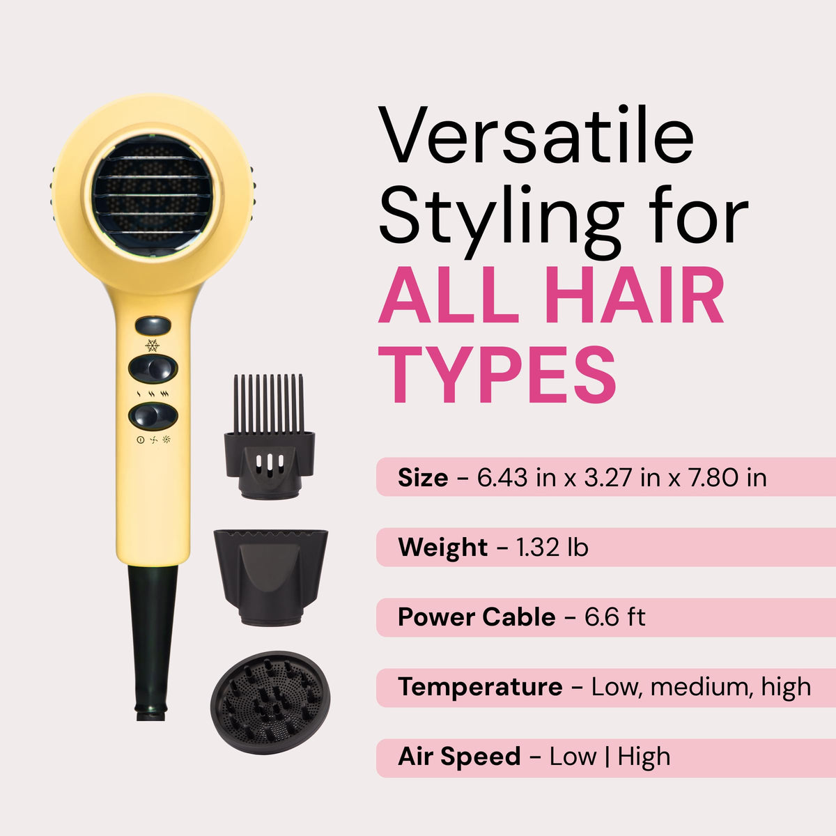 L'ANGE HAIR PowerStyle Turbo Ionic Hair Dryer in a bathroom setting