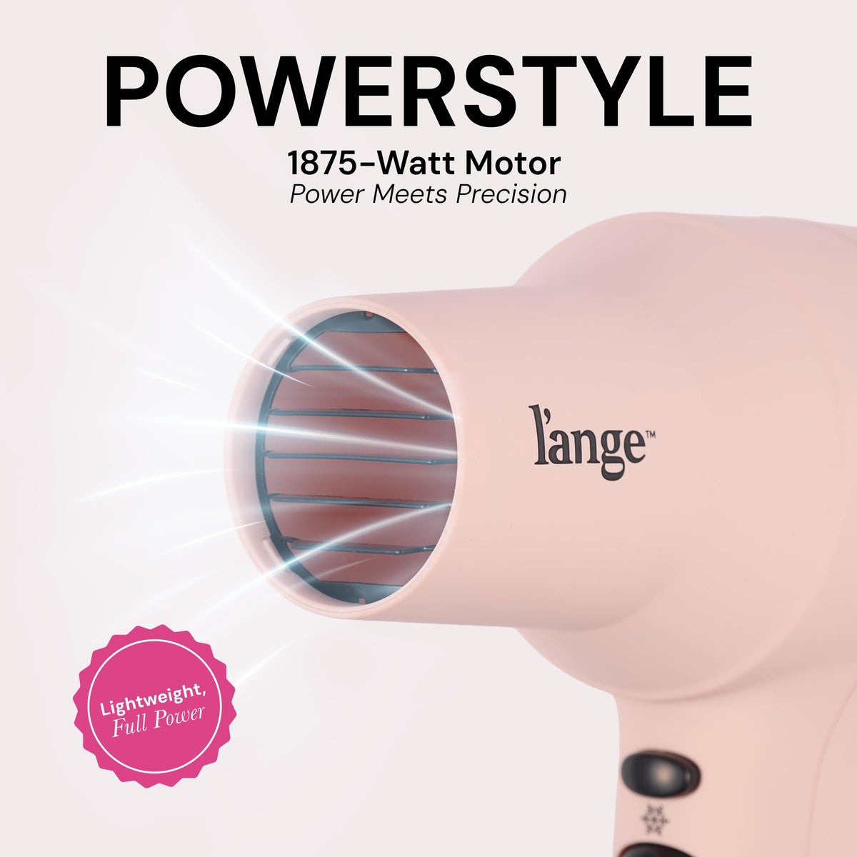 L'ANGE HAIR PowerStyle Turbo Ionic Hair Dryer side view