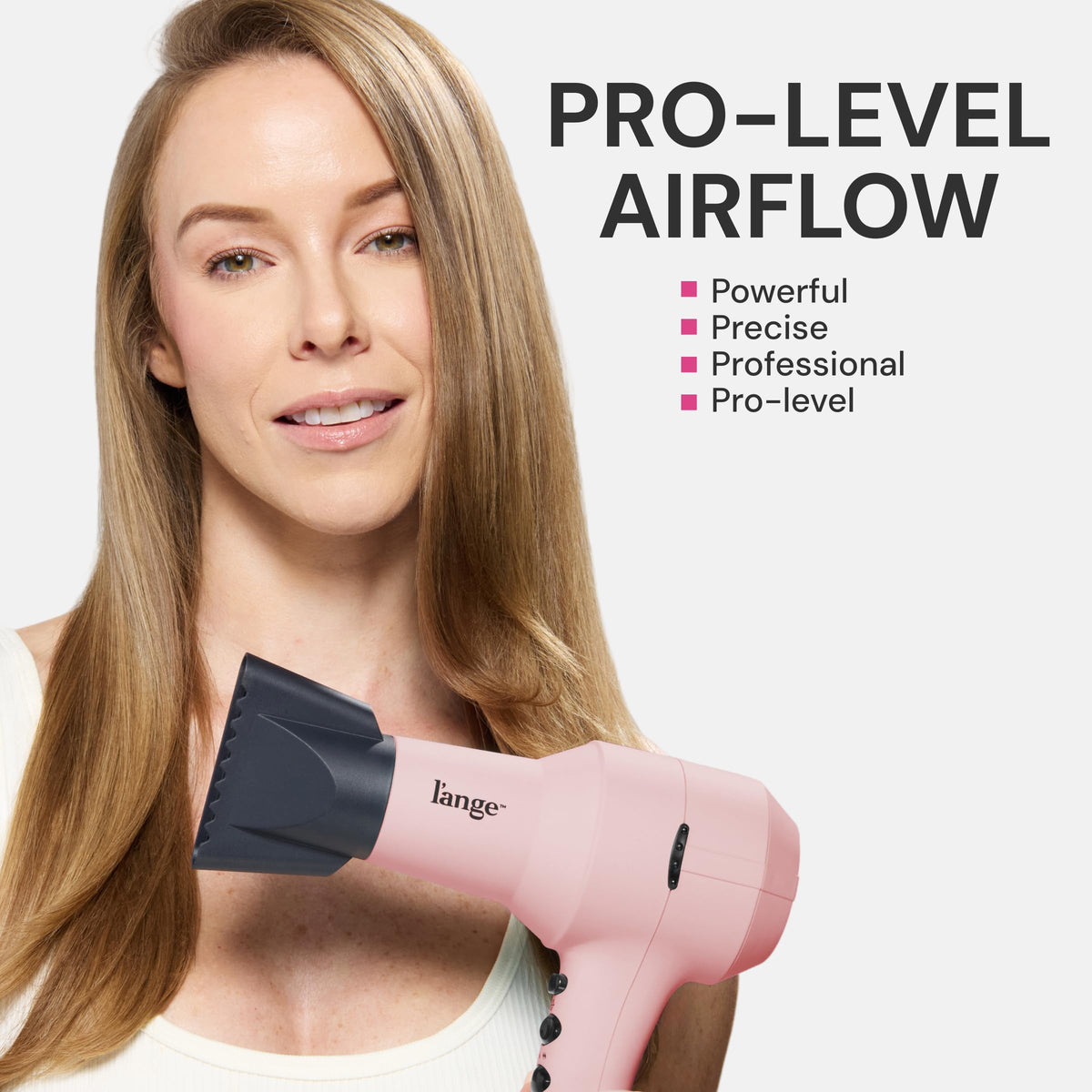 L'ANGE HAIR PowerStyle Turbo Ionic Hair Dryer with concentrator attachment