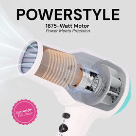 L'ANGE HAIR PowerStyle Turbo Ionic Hair Dryer with wide-tooth comb attachment