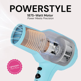 L'ANGE HAIR PowerStyle Turbo Ionic Hair Dryer with wide-tooth comb attachment