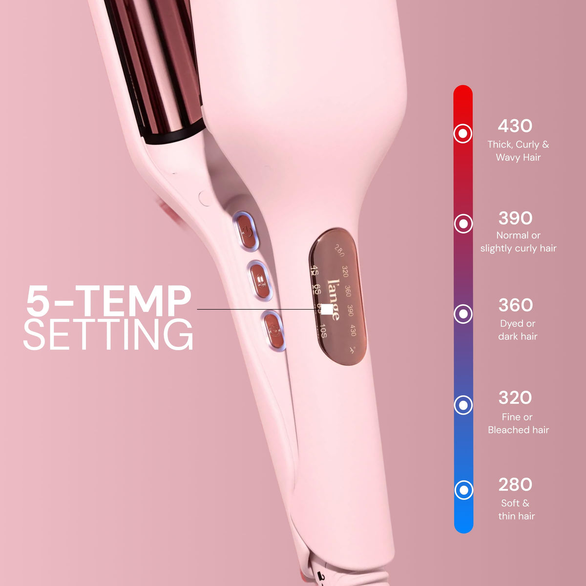 L'ANGE HAIR SculptWaver lifestyle scene with styled hair