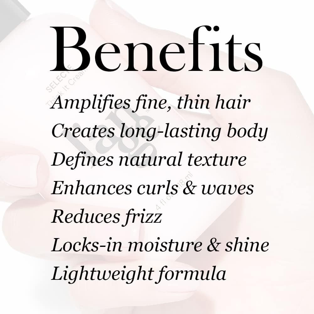 L'ANGE HAIR Selecte Thick It Cream application on hair